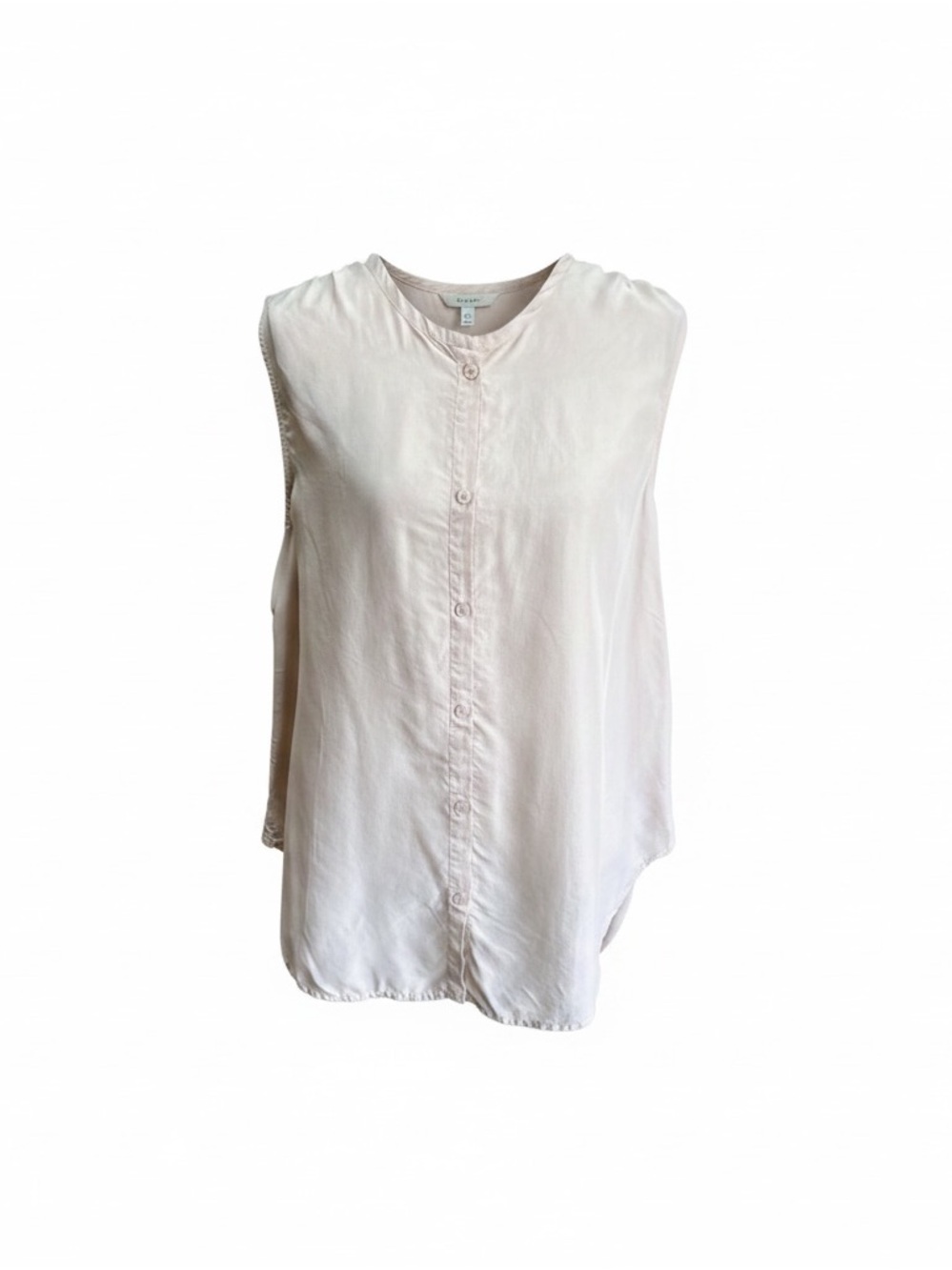 NWT Unaubscribed Women's Soft Pink Sleeveless 100% Silk Top Sz S